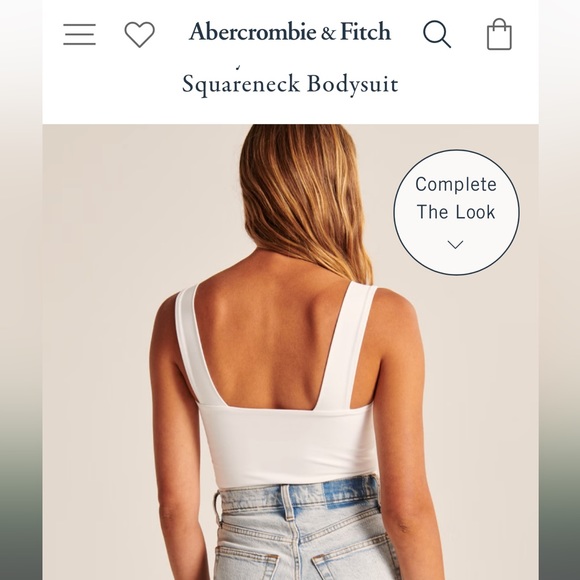 Abercrombie Dark Yellow/Mustard Squareneck Bodysuit - Picture 5 of 6